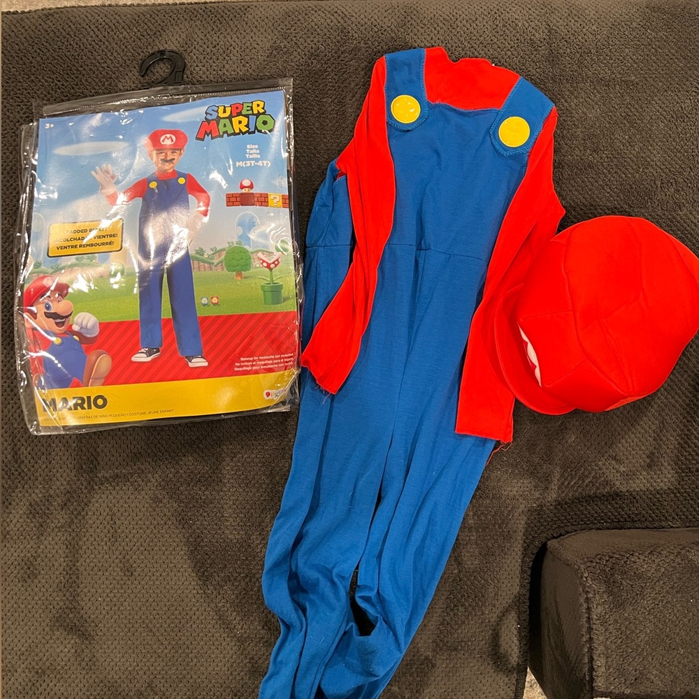 Mario Costume 3T-4T